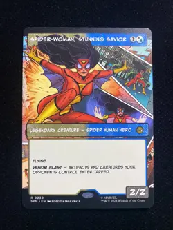 2025 Magic The Gathering MTG Marvel #R 0230 SPIDER-WOMAN Stuning Savior AK001 - Image 1