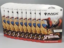 Magic The Gathering Marvel Spider-Man Sleeved Play Booster Lot of 10 - Image 1
