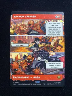 2025 Magic The Gathering MTG Marvel EN #R 0225 Borderless Maximum Carnage AK001 - Image 1