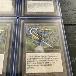 Lot of (4) 1995 Barbed Sextant Magic the Gathering MTG RARE - Image 3