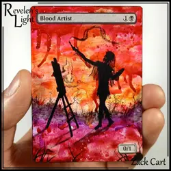 Blood Artist Alter - Hand Painted MTG Altered Art - Magic the Gathering - Image 1