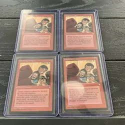Lot of (4) 1995 Magic the Gathering Imposing Visage MTG RARE - Image 1