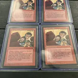 Lot of (4) 1995 Magic the Gathering Imposing Visage MTG RARE - Image 2