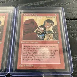 Lot of (4) 1995 Magic the Gathering Imposing Visage MTG RARE - Image 5