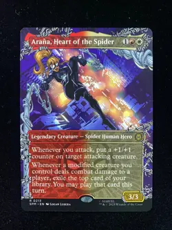 2025 Magic The Gathering MTG Marvel #R 0213 Arana Heart of the Spider AK001 - Image 1
