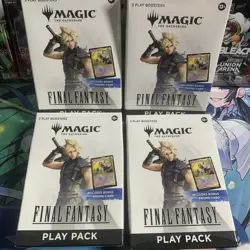 Magic The Gathering Final Fantasy Play Pack + Promo Card - Lot Of 4 - Brand New - Image 1