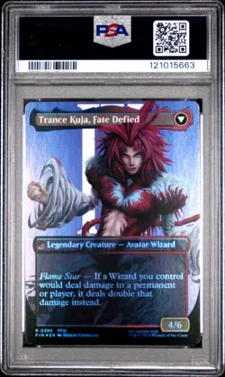 2025 MTG FINAL FANTASY KUJA, GENOME SORCERER/TRANCE KUJA, FATE DEFIED PSA 10 - Image 2