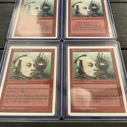 Lot of (6) 1995 Eternal Warrior Magic the Gathering 5th Edition RARE - Image 2