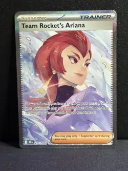 Pokemon Team Rockets Ariana Sir 237/182 Scarlet and Violet Destined Rivals - Image 1