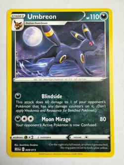 Umbreon - 2025 McDonalds Happy Meal Pokemon Dragon Discovery Card 009/015 - Image 1