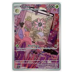 2024 Pokemon Lileep Scarlet & Violet Stellar Crown Illustration Rare #145/142 NM - Image 1