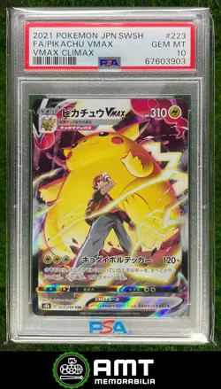 3903 2021 Pokemon Sword & Shield Japanese VMAX Climax #223/184 Pikachu PSA 10 - Image 1