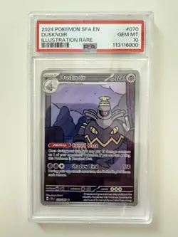Dusknoir 070/064 - Pokemon Shrouded Fable Illustration Rare PSA 10 Pokemon TCG - Image 1