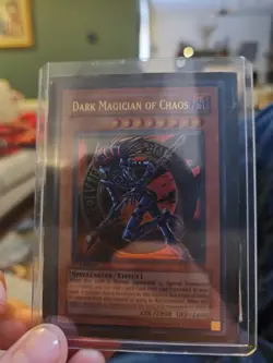 Dark Magician Of Chaos 1996 1st Edition Rare Foil Holo Yugioh Card IOC-065 - Image 1