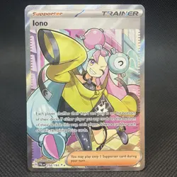 Pokemon TCG Iono Scarlet & Violet Paldea Evolved Holo Ultra Rare Card 254/193 - Image 1