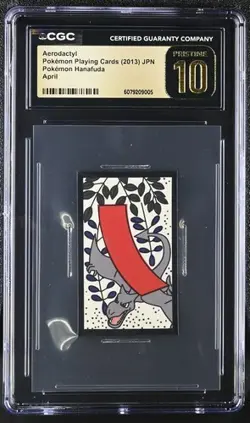 AERODACTYL 2013 POKEMON HANAFUDA Japan Card Kanto April CGC 10 PRISTINE POP 25 - Image 1