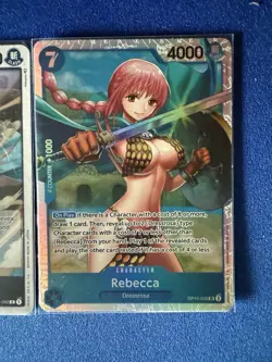 Rebecca One Piece TCG 2-card lot OP10 Super Rare+OP04 Rare - ships PWE - Image 4