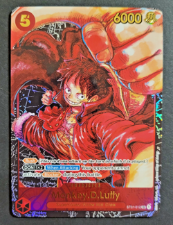 ONE PIECE Card Game OP05 Monkey D Luffy ST01-012 1st Anniversary English - Image 1
