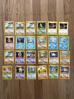 Pokemon vintage lot 24 cards base set jynx charmander WOTC - Image 1