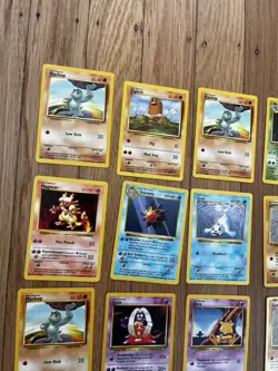 Pokemon vintage lot 24 cards base set jynx charmander WOTC - Image 2