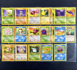 1999 Pokemon JUNGLE & FOSSIL Set COMPLETE Unlimited Edition COMMON Cards Lot NM+ - Image 1