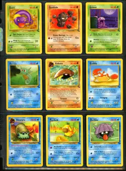1999 Pokemon JUNGLE & FOSSIL Set COMPLETE Unlimited Edition COMMON Cards Lot NM+ - Image 3