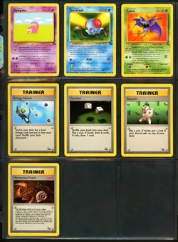 1999 Pokemon JUNGLE & FOSSIL Set COMPLETE Unlimited Edition COMMON Cards Lot NM+ - Image 5
