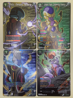 Tournament WINNER Stamp 4 Card Lot - Dragon Ball Super Masters CCG Card Game - Image 1
