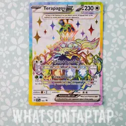 Pokemon Card Terapagos Ex 165 Black Star Promo Scarlet Violet Terapagos UPC LP - Image 1