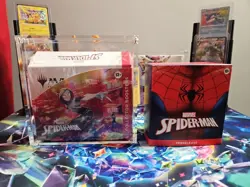 Magic MTG Spider Man Sealed Collector Booster Box w/acrylic + PRERELEASE Box!🔥 - Image 1