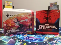 Magic MTG Spider Man Sealed Collector Booster Box w/acrylic + PRERELEASE Box!🔥 - Image 3