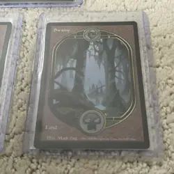 Lot of (3) Swamp And Mountain (UGL) Unglued nm MTG Rare - Image 3