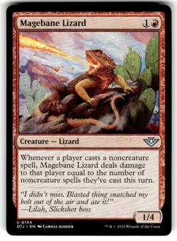Magebane Lizard Outlaws of Thunder Junction Regular MTG - Image 1