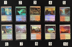 MtG 10 Pain Lands Dual Lands Full Set Foil M15 10th Ed Magic Commander EDH Lot - Image 1
