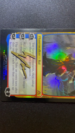MtG Ral Zarek Dragon's Maze Foil Signed Autographed Eric Deschamps NM Near Mint - Image 2
