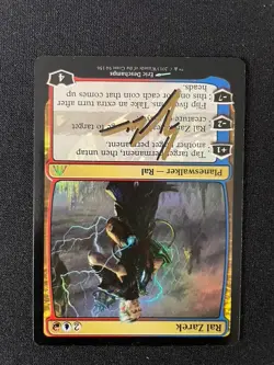 MtG Ral Zarek Dragon's Maze Foil Signed Autographed Eric Deschamps NM Near Mint - Image 3
