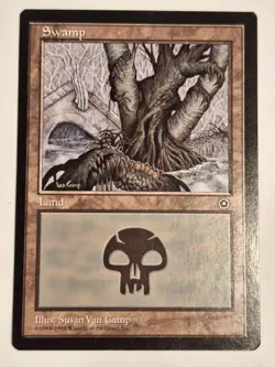 Swamp (163) - Portal Second Age - Magic the Gathering MTG Nice! - Image 1