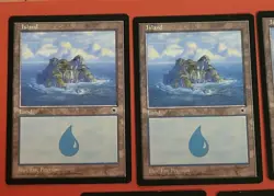 MTG Magic The Gathering - Island (Waterfall) ×5 Portal set 1997 LP 207/215 - Image 3