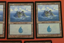 MTG Magic The Gathering - Island (Waterfall) ×5 Portal set 1997 LP 207/215 - Image 4