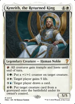 Kenrith, the Returned King Light Play, English Magic the Gathering MTG The List - Image 1