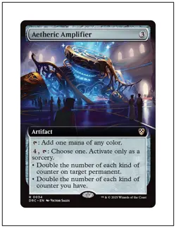 1x Aetheric Amplifier, Extended Art, Aetherdrift, Magic MTG NM - Image 1