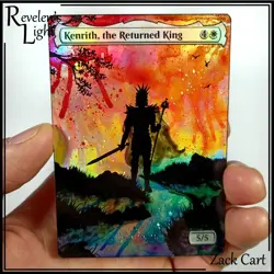 Kenrith, the Returned King Alter - FOIL - Hand Painted MTG Altered Art - Image 1