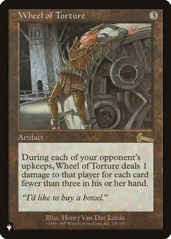 Wheel of Torture - 138/143 - Rare - The List Urza's Legacy MTG - Image 1