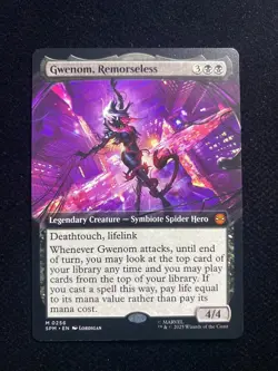 2025 Magic The Gathering MTG Marvel EN #M 0256 Gwenom, Remorseless AK001 - Image 1