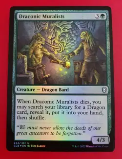 1x Draconic Muralists | FOIL | Battle for Baldur's Gate | MTG Magic Cards - Image 1