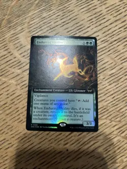 MTG Enduring Vitality-Duskmourn: House of Horror (FOIL) NM-M - Image 1