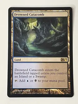 Drowned Catacomb Magic 2012 Core M12 Magic The Gathering MTG Rare 226/249 LP - Image 1