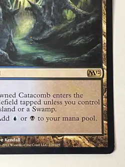 Drowned Catacomb Magic 2012 Core M12 Magic The Gathering MTG Rare 226/249 LP - Image 3