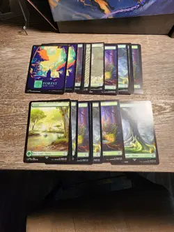 20 - Regular Art Lands Forest Mixed Set Magic The Gathering NM/M Random - Image 1