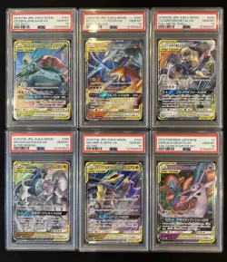 PSA 10 Pokemon Card Game Japanese Tag Team GX RR 6 Card Set Bulk Holo - Image 1
